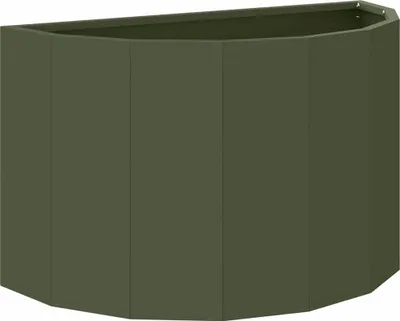 Image de vidaXL Bac à plantes Olive Vert 60 x 30 x 35 cm Acier