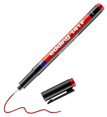 Obrázek produktu pro Edding 4-141002, Červená, Extra jemný, Černá, Kulatý, 0,6 mm, Německo
