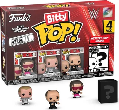 Immagine prodotto di WWE Bitty POP! Figure in vinile 4er-Pack Bret Heart 2,5 cm