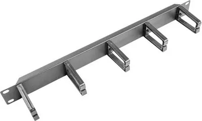 Produktbild von Lanberg AK-1202-B - Kabelmanagementtafel - Schwarz - Kunststoff - 1U - 48,3 cm (19") - 482,6 mm