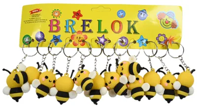 Produktbild von Biene Schlüsselanhänger Set 12 Stück für Kinder - Perfektes Geschenk für Schule & Kindergarten