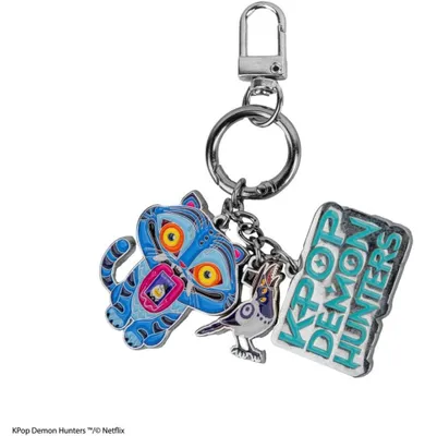Produktbild von KPop Demon Hunters Derpy & Sussie Charm Schlüsselanhänger (10 cm)