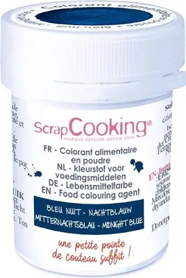 Produktbild von Lebensmittelfarbe Pulver Dunkelblau 5 g - Scrapcooking