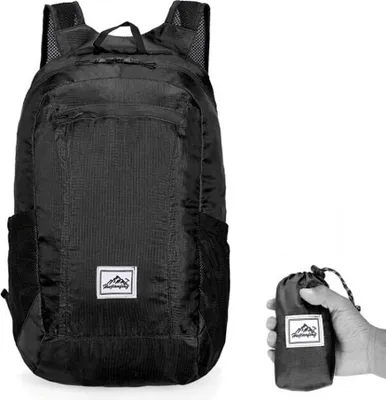 Obrázok produktu pre Ľahký prenosný skladací batoh, nepremokavý batoh, skladacie tašky, ultralahký outdoorový batoh pre ženy a mužov, cestovanie, turistika