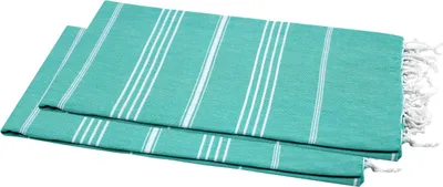 Produktbild von Hamamtuch Set 100x180 cm | 2 Stück | Sultan Style smaragdgrün