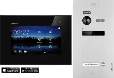 Produktbild von Balter EVO türsprechanlage | überwachungskamera aussen mit 2-Draht-Bus&7-Zoll-Touchscreen-Monitor|video türklingel mit Wi-Fi-App-Steuerung&150°Kamera