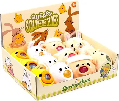 Image de Peluche à presser Squeezies : les animaux de Pâques