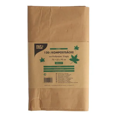 Immagine prodotto di Papstar Sacchi per compost 120l marrone