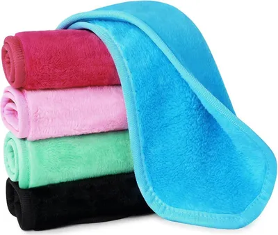 Immagine prodotto di URAQT Salviette detergenti per il viso in microfibra 5 pezzi Salviette struccanti lavabili