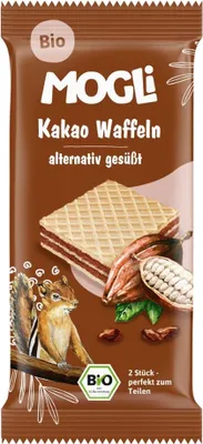 Produktbild von MogliWaffeln mit Kakaocremefüllung 15g