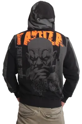 Zdjęcie produktu dla Bluza męska Yakuza System Allover Hoodie, czarny, 3XL