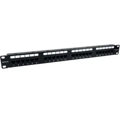 Produktbild von Phasak Polyurethan2421, Aluminium, Cat6a, U/UTP (UTP), Schwarz, Rackeinbau, 1U