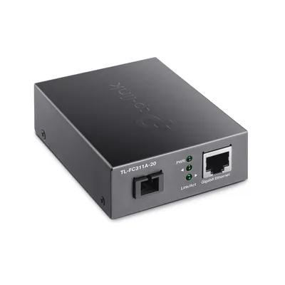 Produktbild von Netzwerk Medienkonverter 1000 Mbit/s 1550 nm Einzelmodus Schwarz