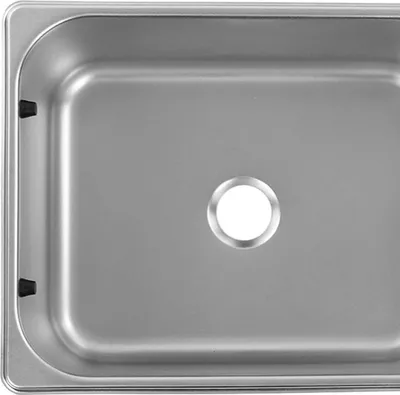 Immagine prodotto di Lavello da cucina per camper, 300 x 240 x 150 mm, quadrato, acciaio inossidabile, vasca singola, lavabo, scarico da 40 mm, con copertura in vetro temperato per camper, furgoni, yacht