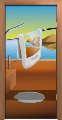 Produktbild von Türposter 90x200 cm Türaufkleber Türtapete Türfolie Klebefolie Surreale Landschaft Abstrakt