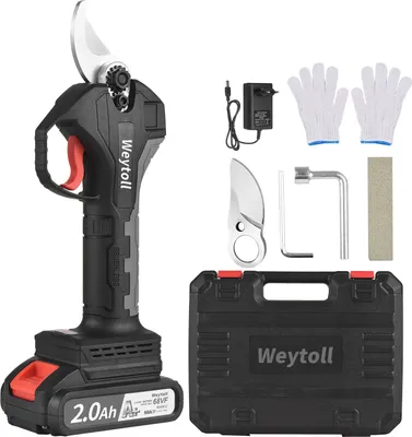 Produktbild von Weytoll   Nanwei 21V bürstenlose Akku-Astschere, wiederaufladbar, 10-Ah-Lithium-Akku, Baumastschere, Gartenschere, 30 mm