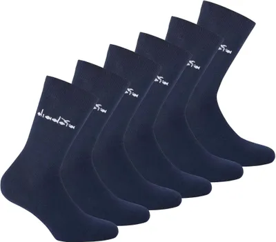 Produktbild von Diadora Uni Socken, 6er Pack - Sportsocken, Baumwolle, Logo, einfarbig Dunkelblau 39-42