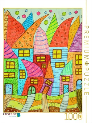 Produktbild von CALVENDO Puzzle Häuschen | 1000 Teile Lege-Größe 64x48cm Foto-Puzzle für glückliche Stunden
