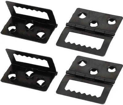 Produktbild von Fotolijst 4er Set 32x20x5mm Schwarz Scharniergelenkte Hintergrundplatte