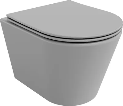 Produktbild von Mexen Rico WC-Schüssel Rimless mit Soft-Close Slim Sitz, Duroplast, Hellgrau Matt - 30724061