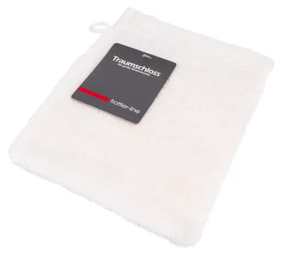 Produktbild von Traumschloss Frottier-Line Waschhandschuh 16 x 21 cm creme Flauschig weich & angenehm zur Haut