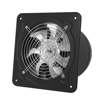 Image de ventilateur d'extraction 8 pouces 2600r/min Silencieux 50-60dB Montage mural Ventilateur de ventilation