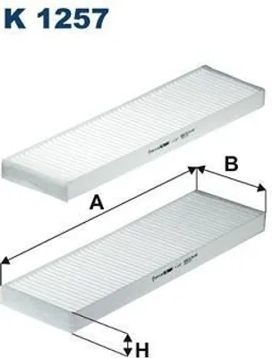 Produktbild von Innenraumfilter FILTRON K 1257-2x