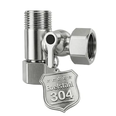 Produktbild von Absperrhahn T-Stück 3/8" AG x 3/8" IG x 3/8" ÜM Wasserfilter