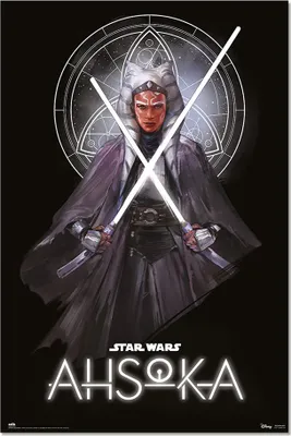 Immagine prodotto di Poster Star Wars Ahsoka Ahsoka Tano con spade laser 61 x 91,5 cm