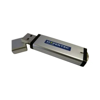 Produktbild von Hypertec HYFLUSB0464G-BE, 64 GB, USB Typ-A, 2.0, Kappe, Passwortschutz, Silber