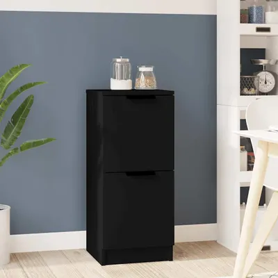 Obrázok produktu pre vidaXL Príborník čierny 30x30x70 cm Materiál dreva