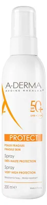 Obrázek produktu pro A-Derma Protect sprej na opalování Spray SPF50+ 200 ml