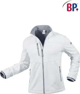 Produktbild von BP® Softshelljacke für Herren - weiß - XL