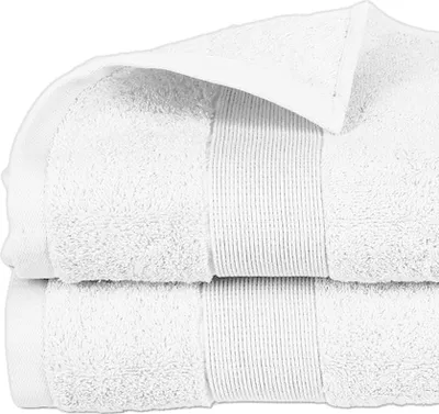 Image de Serviette En éponge 450gr - Blanc - 70x130cm