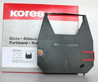 Produktbild von Kores Farbband für brother EM200 Carbon schwarz