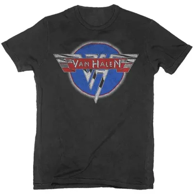 Obrázok produktu pre Van Halen Chrome Logo Black M Tričko
