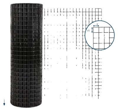 Obrázok produktu pre Drôtený plot, pozinkovaná oceľ, veľkosť očiek 12,7 mm, rozmer 0,9 x 30 metrov