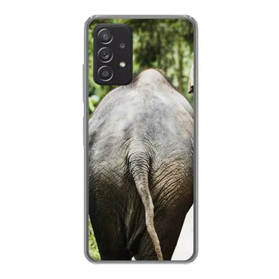 Produktbild von MuchoWow® Handyhülle Schutzhülle Hülle für Samsung Galaxy A53 5G Elefant - Tiere - Grau - Natur Silikon Softcase Handy Hülle - Schutzabdeckung