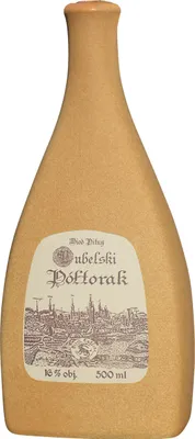 Produktbild von Lubelski Poltorak Honig (Eineinhalber) 0,5L im Angoba Steinzeuggefäß | Met Honigwein Metwein Honigmet | 500 ml | 16% Alkohol | Apis | Geschenkidee | 18+