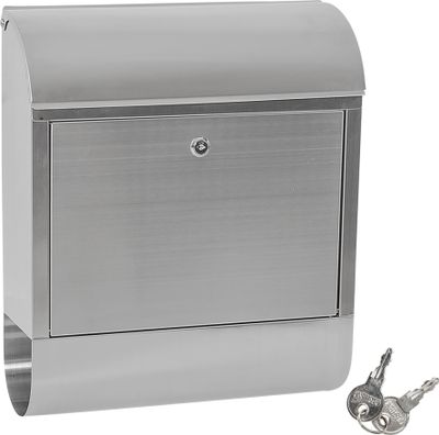 Briefkasten aus Edelstahl 380 x 130 x 460 mm
