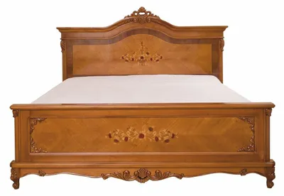 Produktbild von Casa Padrino Luxus Barock Doppelbett Braun - Prunkvolle Barockstil Schlafzimmer Möbel