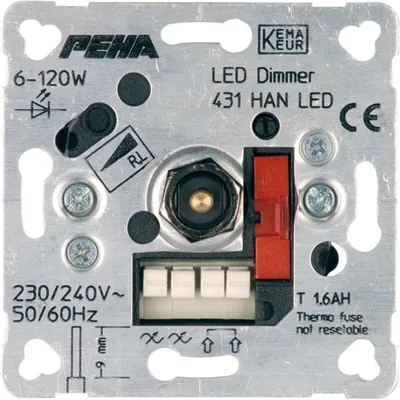 Produktbild von PEHA 00260623, Dimmer, Montierbar, Metallisch, 230/240 V, 50 - 60 Hz