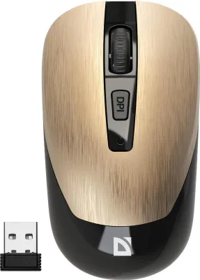 Image de Souris sans fil, Defender WAVE MM-995, or, optique, 1600DPI