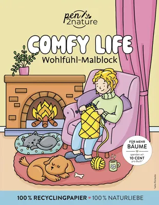 Produktbild von Comfy Life: Wohlfühl-Malbuch - Cozy Coloring | Ausmalen und entspannen