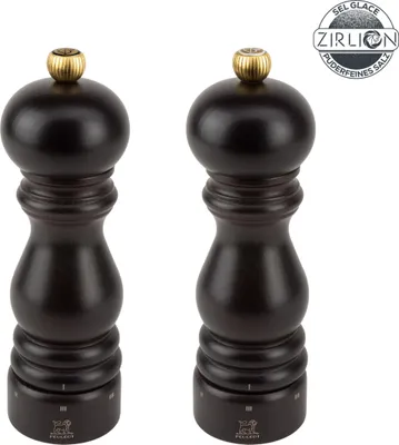 Produktbild von PEUGEOT Mühlenset PARIS 18cm Schokolade Buchenholz uSelect Zirkonia-Mahlwerk