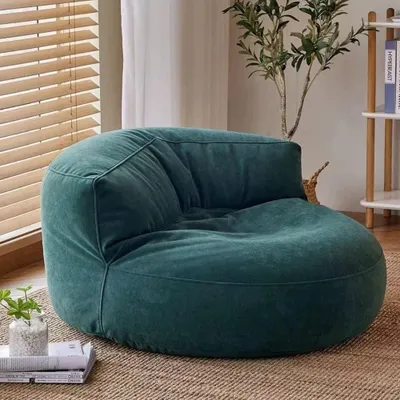Immagine prodotto di Copertura per pouf in morbida microfibra, ideale per bambini e adulti