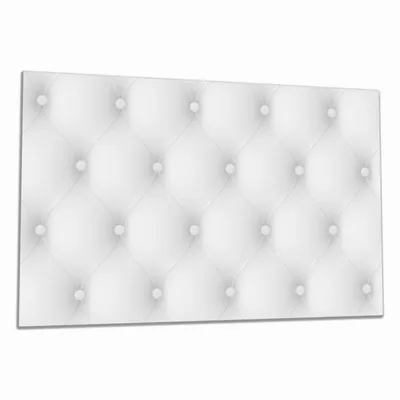 Produktbild von Wallario Herdabdeckplatte aus Glas, Größe 80 x 52 cm 1-teilig, Motiv Weiße Ledertür