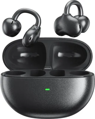Produktbild von INF Ohrclip Bluetooth Kopfhörer: Bequemer Sitz, HiFi Klang, Lange Akkulaufzeit Schwarz