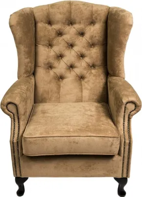 Produktbild von Ohrensessel Sessel Fernseh Stuhl Polster Sofa 1 Sitzer Relax Chesterfield Club