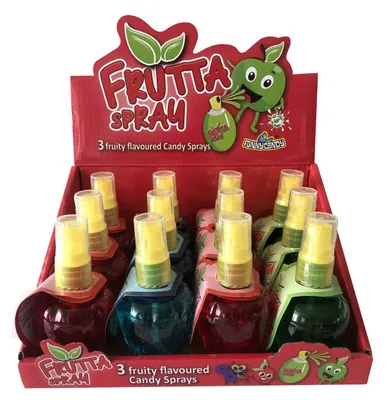 Image de Funny Candy Lot de 3 Sprays Bonbons Fruités, 3 x 45 g, 3 arômes de fruits